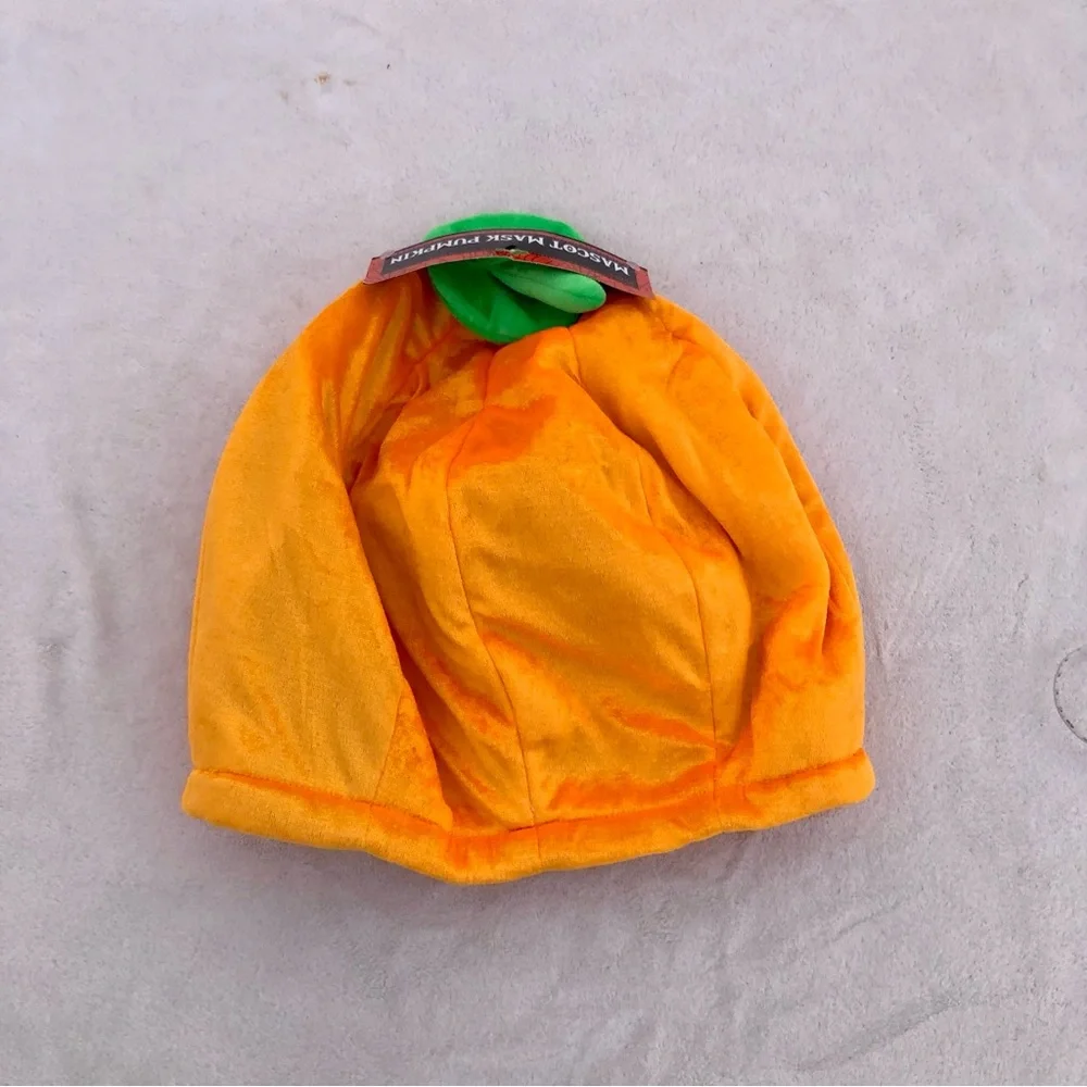 NWT Halloween Pumpkin mask Jack O’ Lantern Pullover Soft Halloween Costume